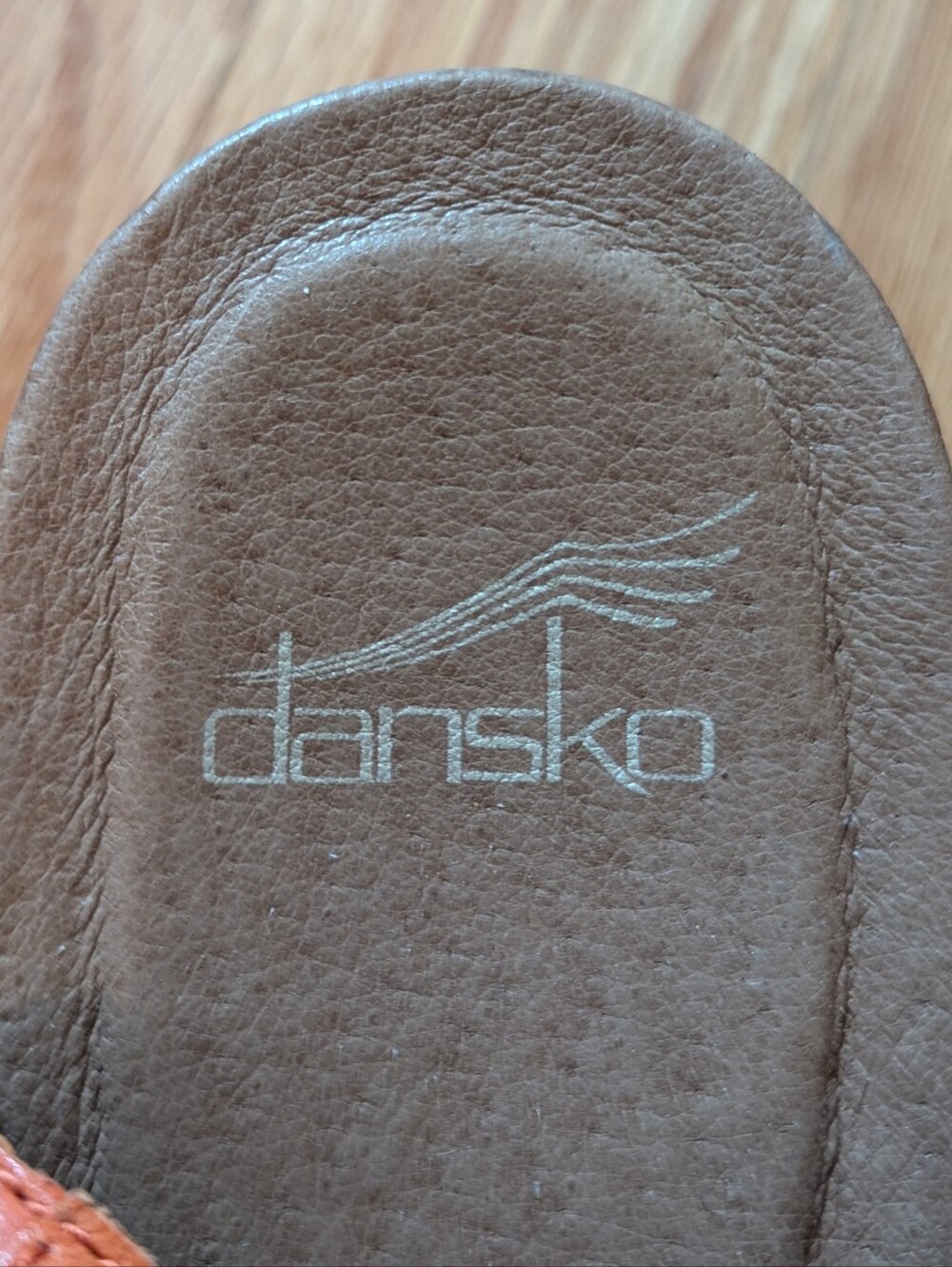 Dansko Sandals Orange w/ Wedge Heels size EU 38 / US 7.5/8 - Picture 7 of 7